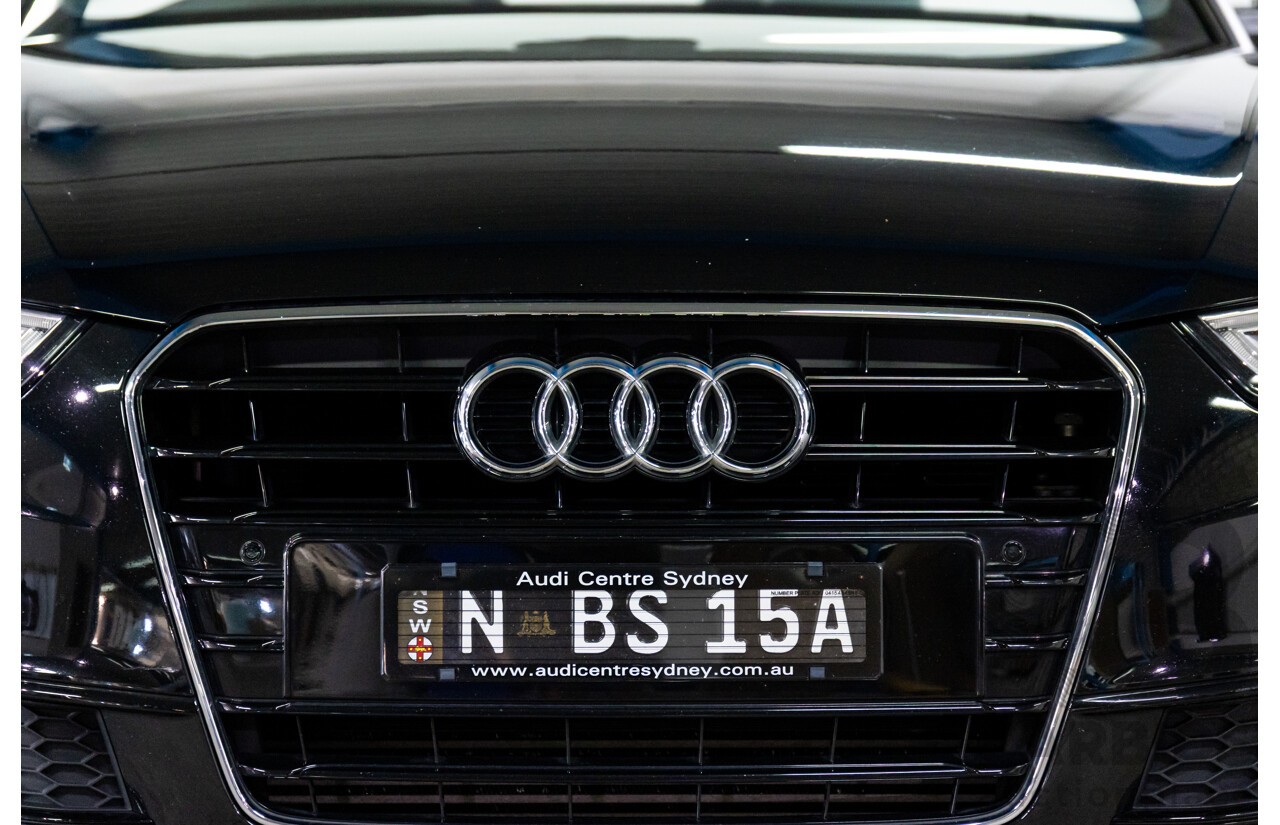3/2015 Audi A5 S-Line 1.8 TFSI 8T MY15 2d Cabriolet Mythos Black Metallic Turbo 1.8L