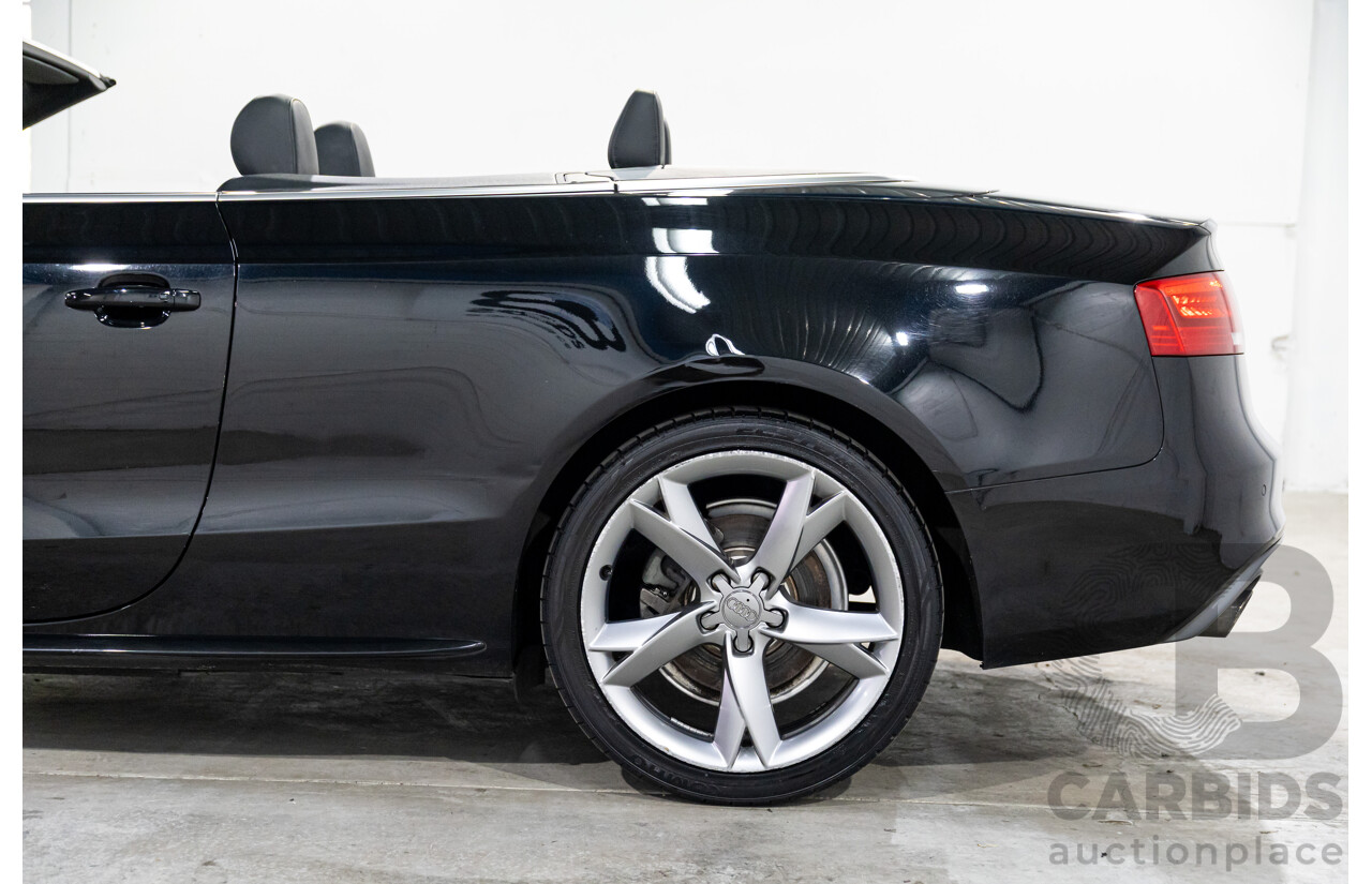 3/2015 Audi A5 S-Line 1.8 TFSI 8T MY15 2d Cabriolet Mythos Black Metallic Turbo 1.8L