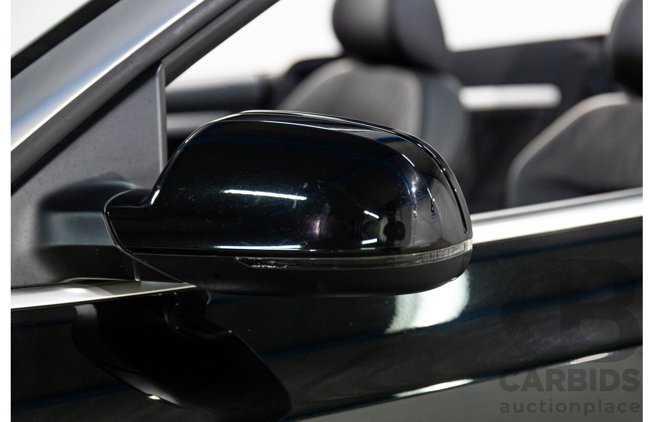 3/2015 Audi A5 S-Line 1.8 TFSI 8T MY15 2d Cabriolet Mythos Black Metallic Turbo 1.8L