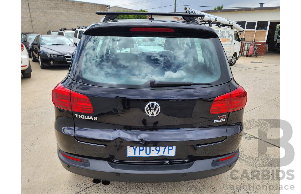 6/2015 Volkswagen Tiguan 118 TSI (4x2) 5NC MY15 4d Wagon Black 1.4L