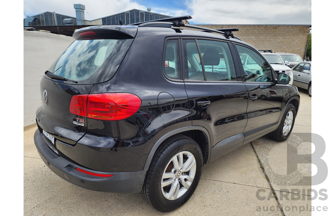 6/2015 Volkswagen Tiguan 118 TSI (4x2) 5NC MY15 4d Wagon Black 1.4L