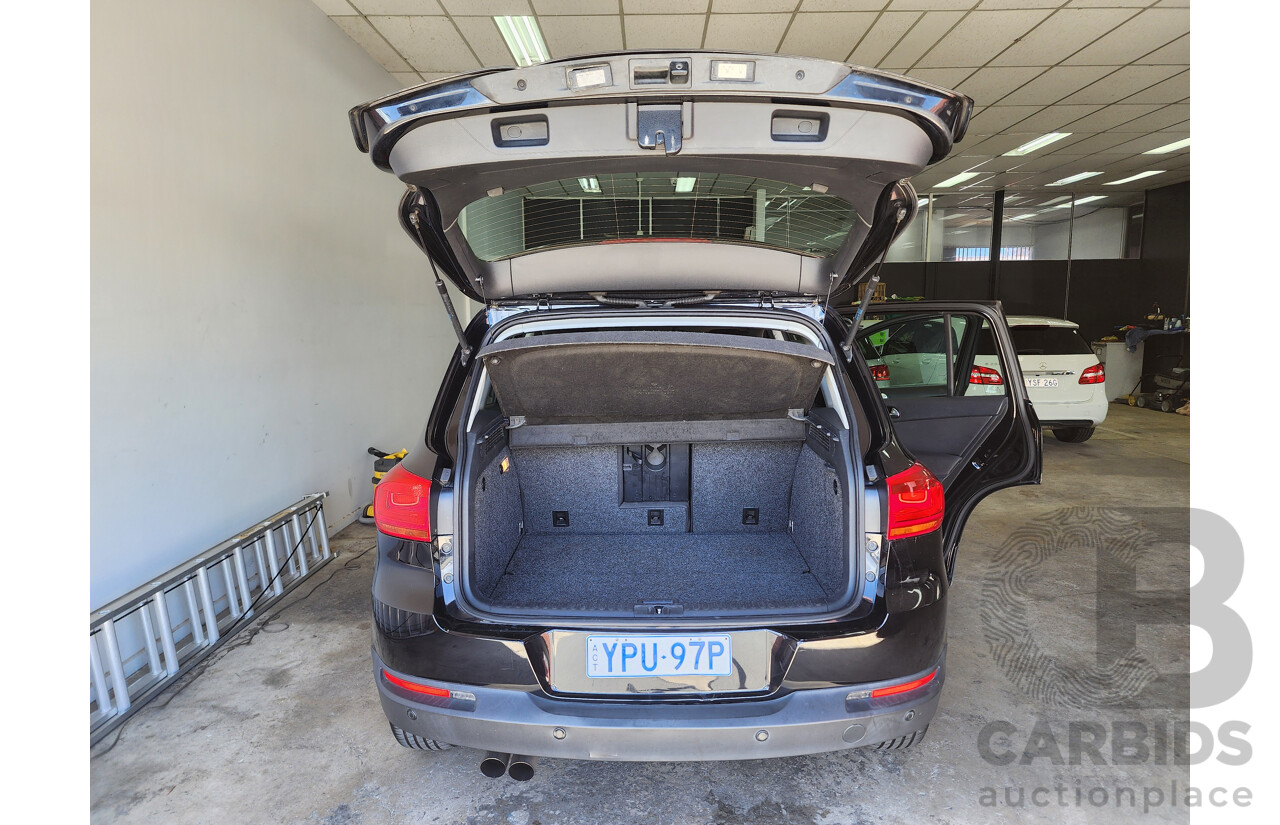 6/2015 Volkswagen Tiguan 118 TSI (4x2) 5NC MY15 4d Wagon Black 1.4L
