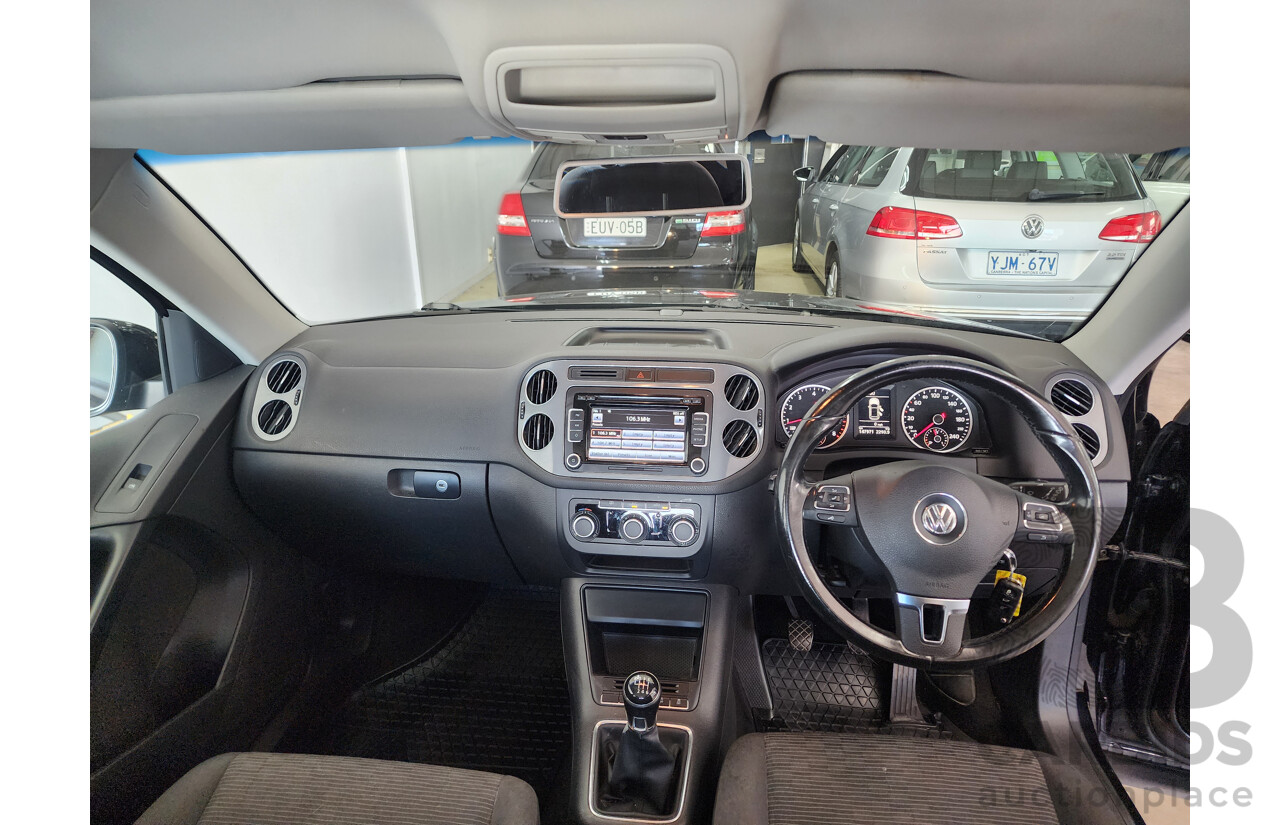6/2015 Volkswagen Tiguan 118 TSI (4x2) 5NC MY15 4d Wagon Black 1.4L