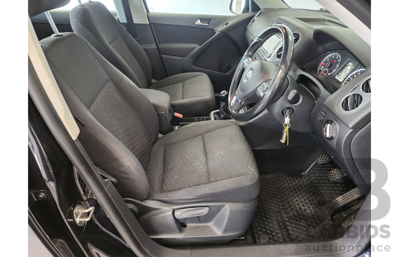 6/2015 Volkswagen Tiguan 118 TSI (4x2) 5NC MY15 4d Wagon Black 1.4L