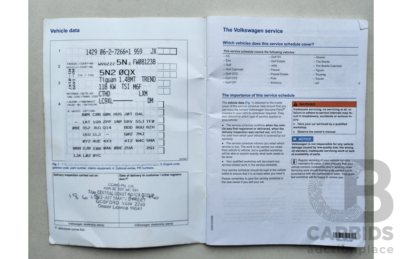 6/2015 Volkswagen Tiguan 118 TSI (4x2) 5NC MY15 4d Wagon Black 1.4L