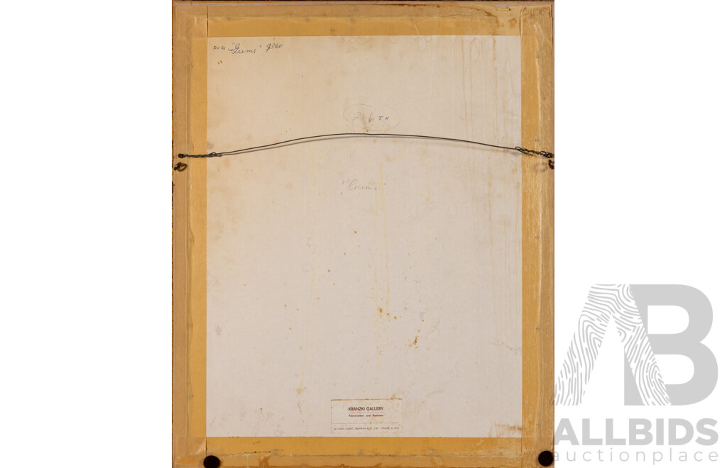 Herbert McClintock, (20th Century, Australian, 1906-1985), Gums, Wonderful Original Vintage Watercolour, 58 x 48 cm (frame)