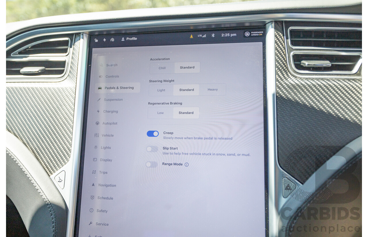 10/2017 Tesla Model S 75D (AWD) MY17 4D Silver Hatchback - Dedicated Electric EV 245kw