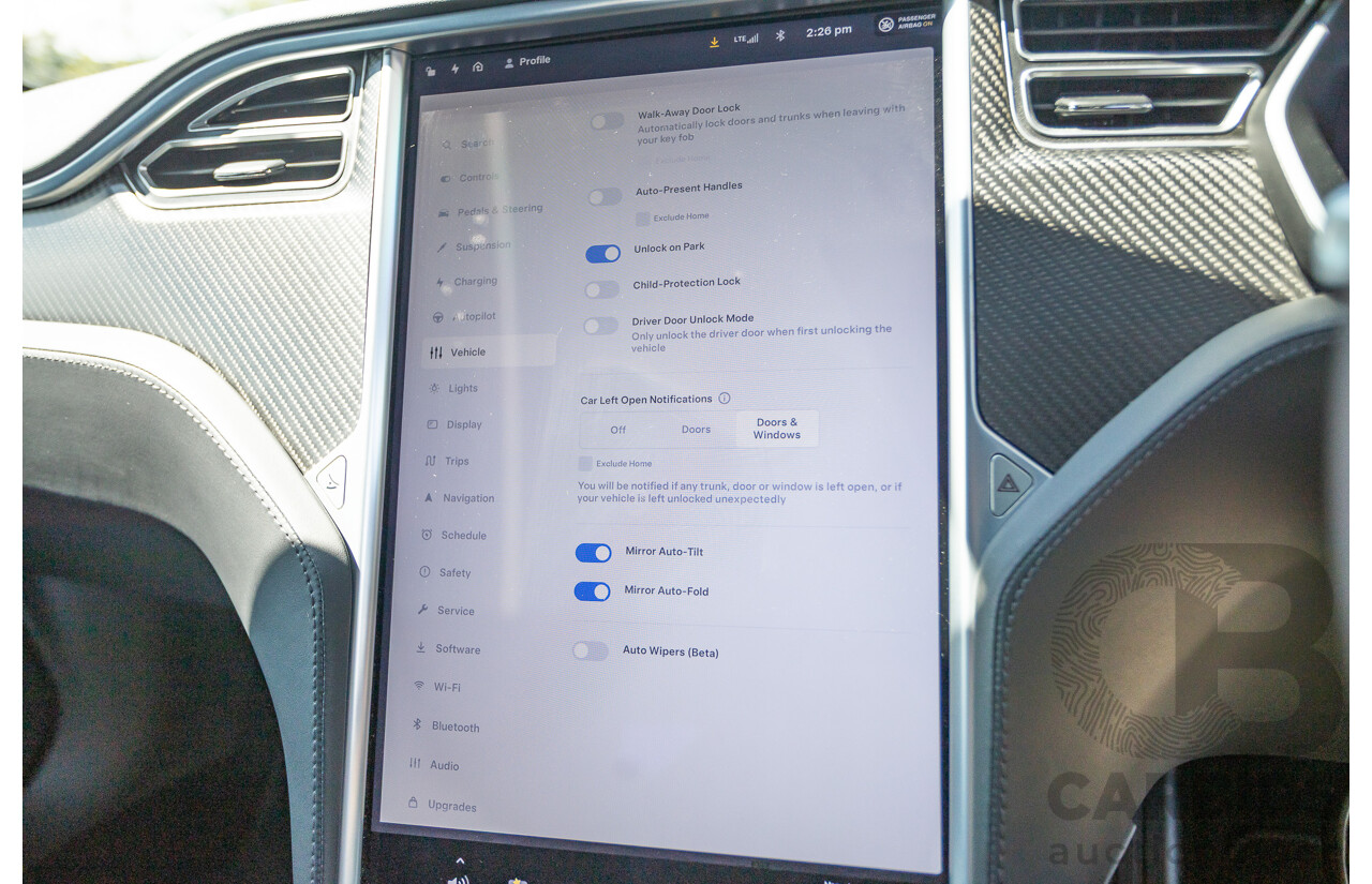 10/2017 Tesla Model S 75D (AWD) MY17 4D Silver Hatchback - Dedicated Electric EV 245kw