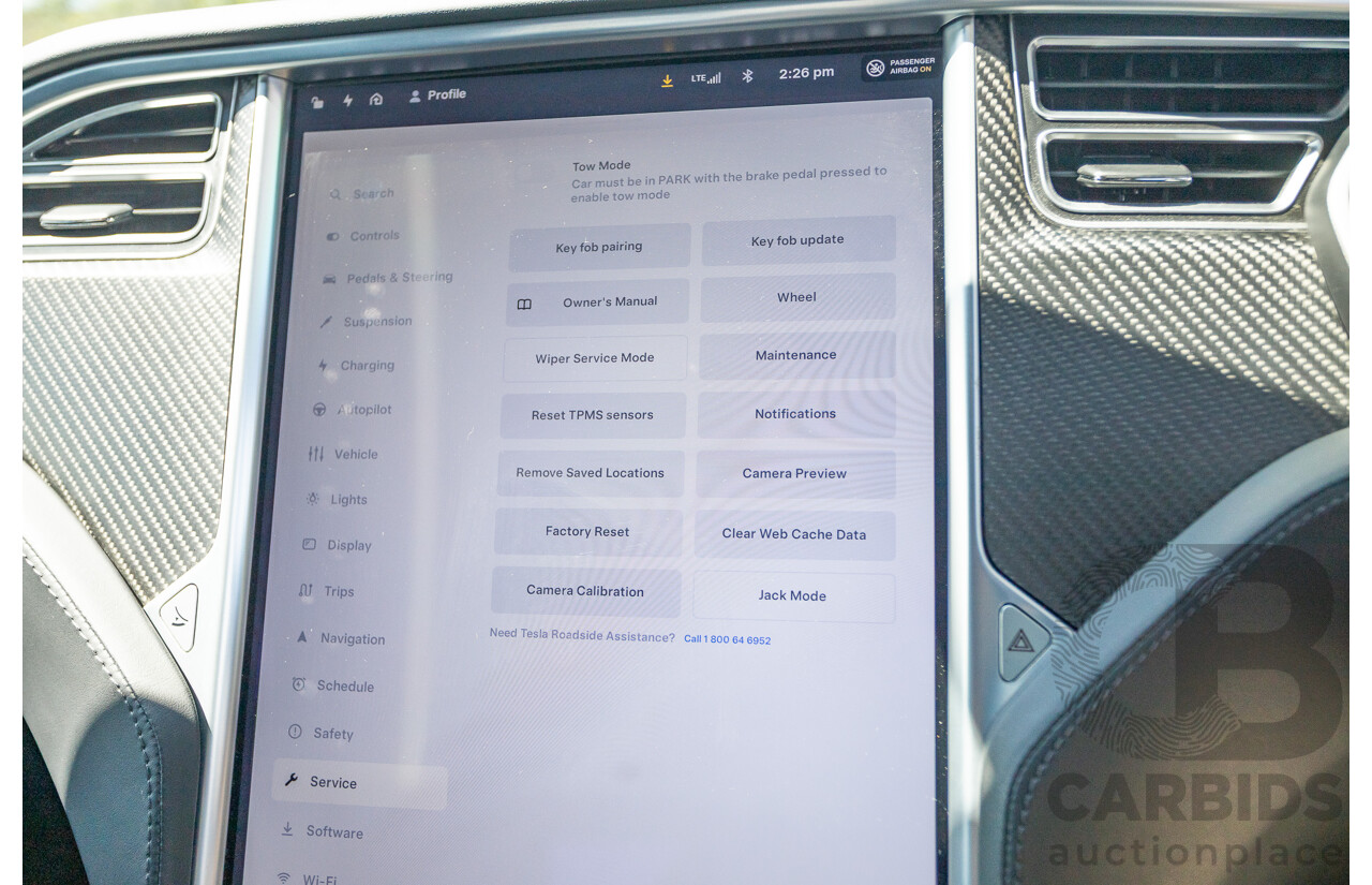 10/2017 Tesla Model S 75D (AWD) MY17 4D Silver Hatchback - Dedicated Electric EV 245kw