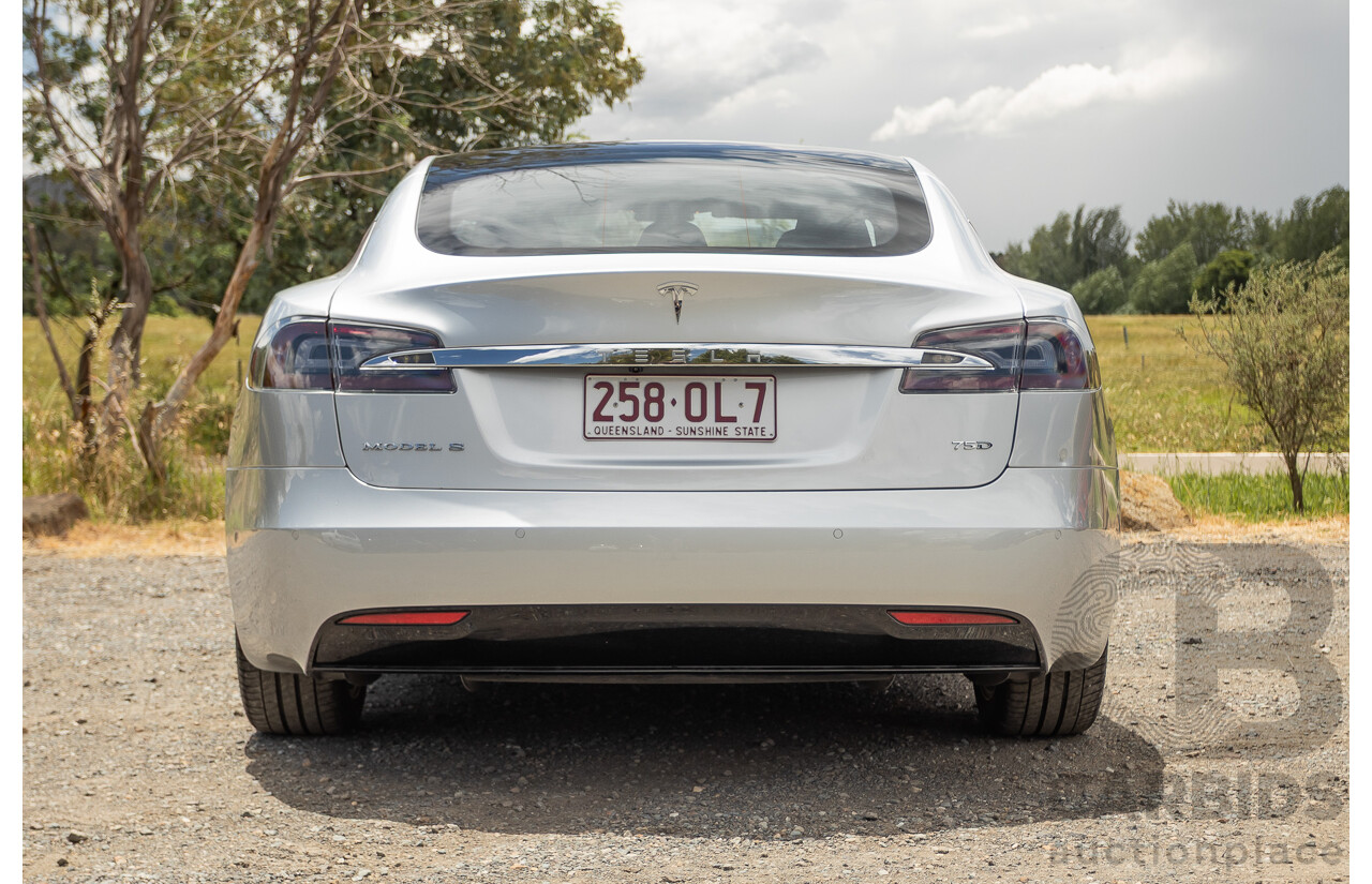 10/2017 Tesla Model S 75D (AWD) MY17 4D Silver Hatchback - Dedicated Electric EV 245kw