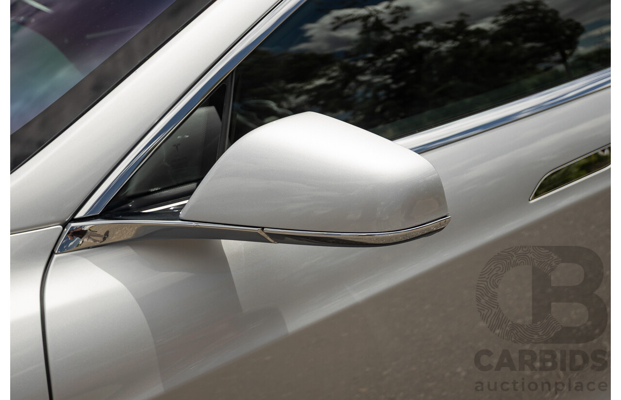 10/2017 Tesla Model S 75D (AWD) MY17 4D Silver Hatchback - Dedicated Electric EV 245kw