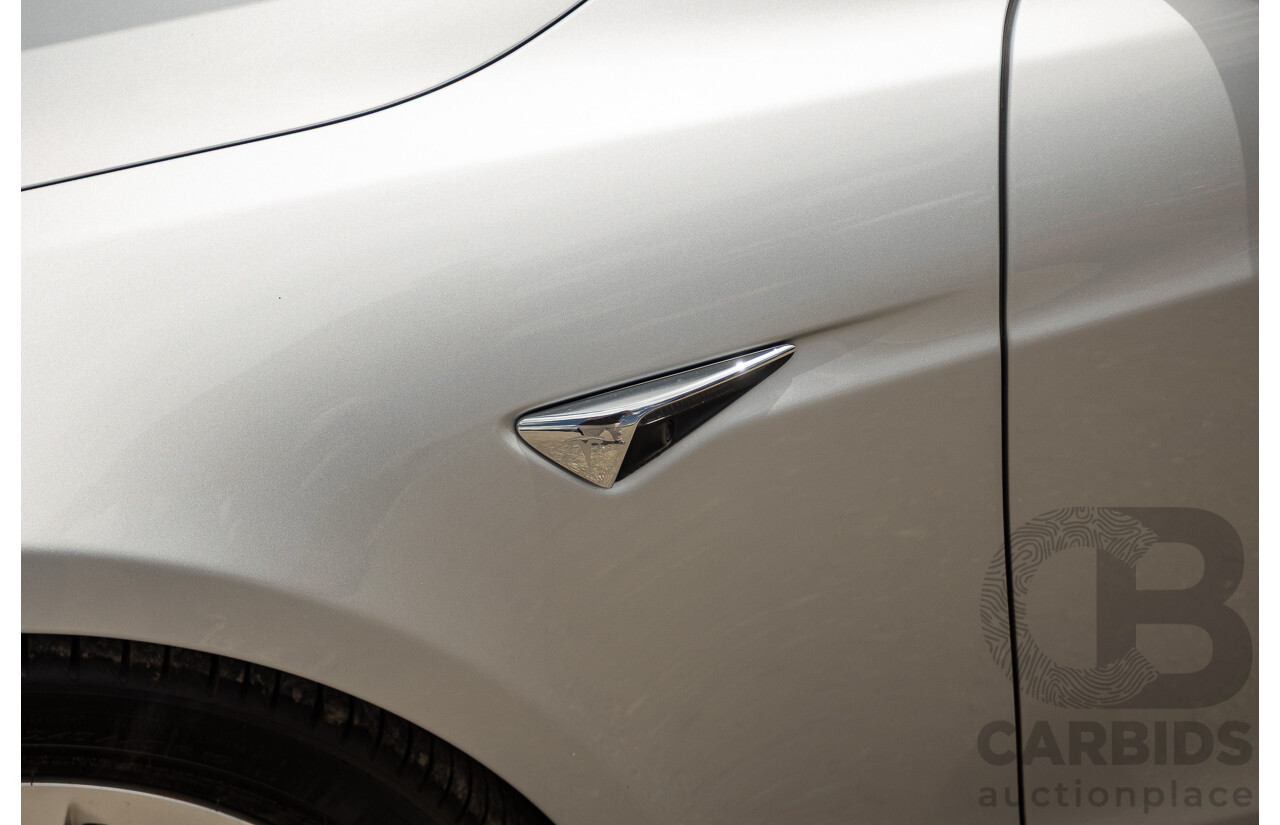 10/2017 Tesla Model S 75D (AWD) MY17 4D Silver Hatchback - Dedicated Electric EV 245kw