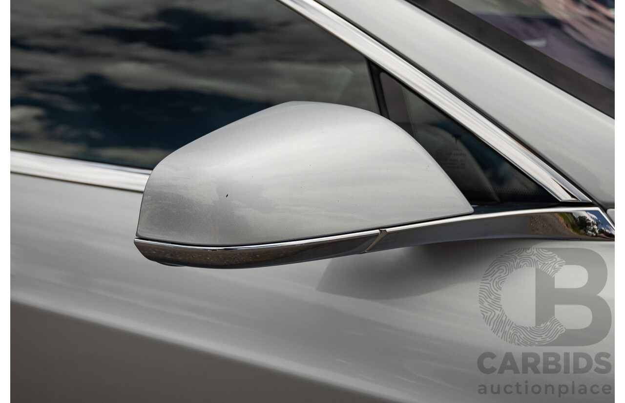 10/2017 Tesla Model S 75D (AWD) MY17 4D Silver Hatchback - Dedicated Electric EV 245kw