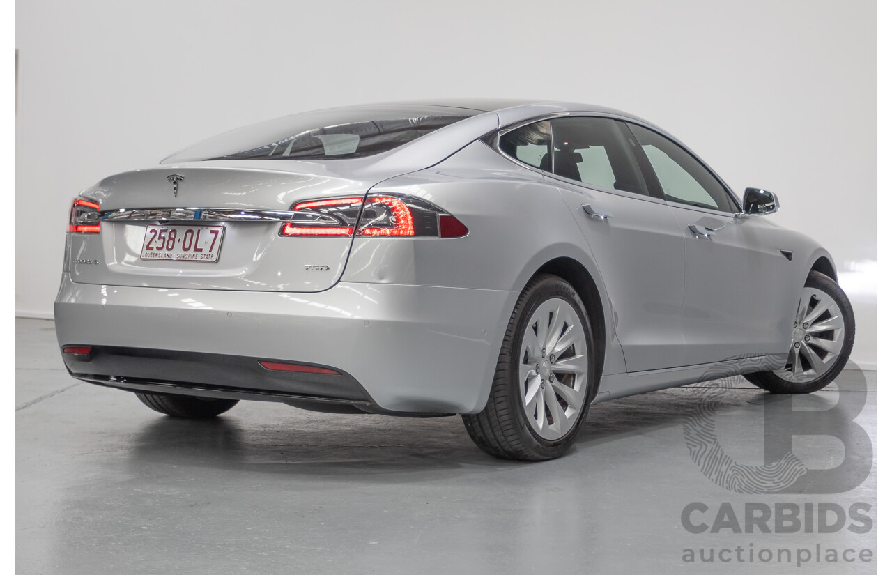 10/2017 Tesla Model S 75D (AWD) MY17 4D Silver Hatchback - Dedicated Electric EV 245kw