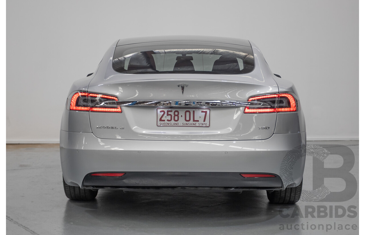 10/2017 Tesla Model S 75D (AWD) MY17 4D Silver Hatchback - Dedicated Electric EV 245kw