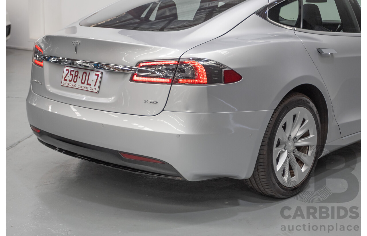 10/2017 Tesla Model S 75D (AWD) MY17 4D Silver Hatchback - Dedicated Electric EV 245kw