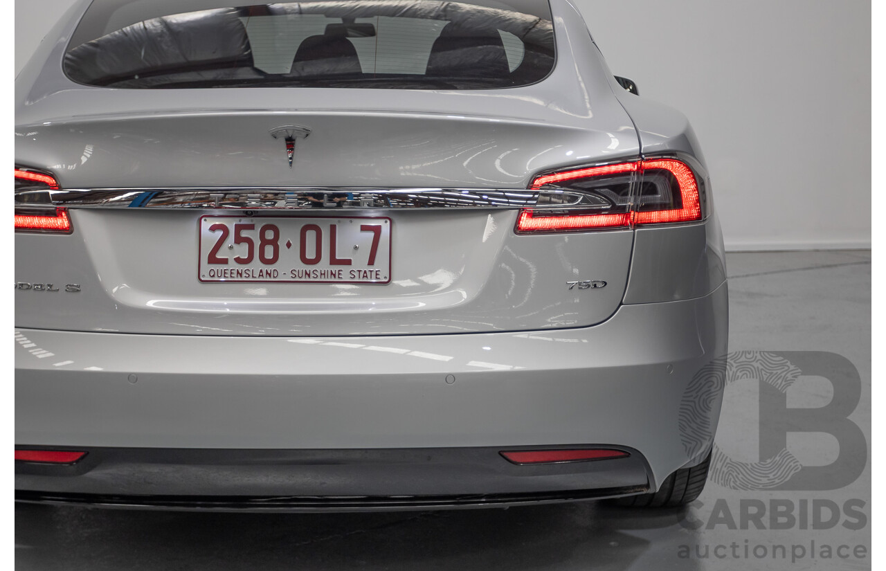 10/2017 Tesla Model S 75D (AWD) MY17 4D Silver Hatchback - Dedicated Electric EV 245kw