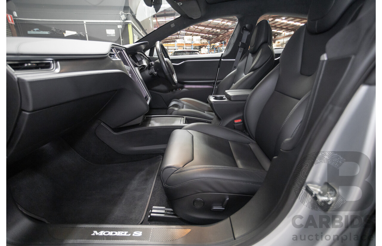 10/2017 Tesla Model S 75D (AWD) MY17 4D Silver Hatchback - Dedicated Electric EV 245kw