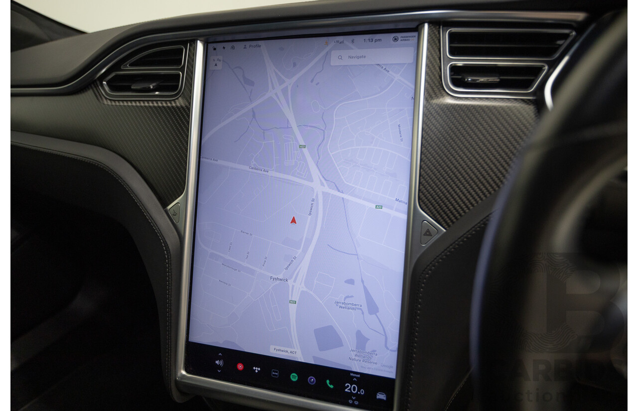 10/2017 Tesla Model S 75D (AWD) MY17 4D Silver Hatchback - Dedicated Electric EV 245kw