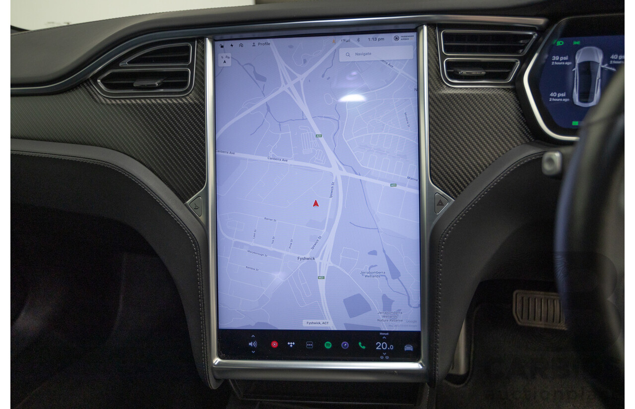 10/2017 Tesla Model S 75D (AWD) MY17 4D Silver Hatchback - Dedicated Electric EV 245kw