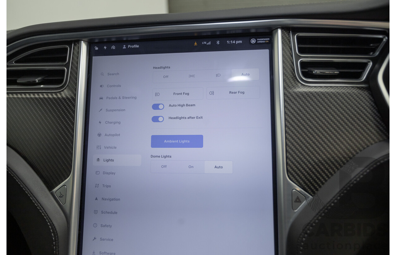 10/2017 Tesla Model S 75D (AWD) MY17 4D Silver Hatchback - Dedicated Electric EV 245kw