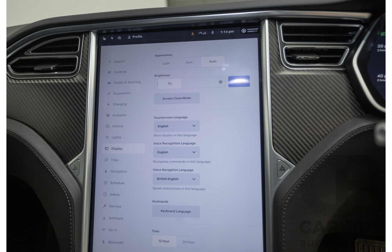 10/2017 Tesla Model S 75D (AWD) MY17 4D Silver Hatchback - Dedicated Electric EV 245kw