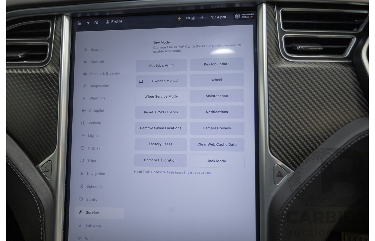 10/2017 Tesla Model S 75D (AWD) MY17 4D Silver Hatchback - Dedicated Electric EV 245kw