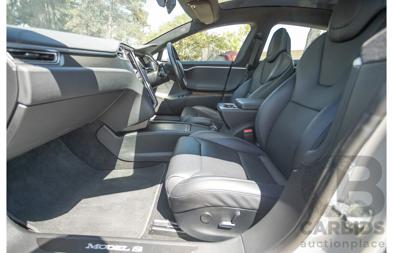 10/2017 Tesla Model S 75D (AWD) MY17 4D Silver Hatchback - Dedicated Electric EV 245kw