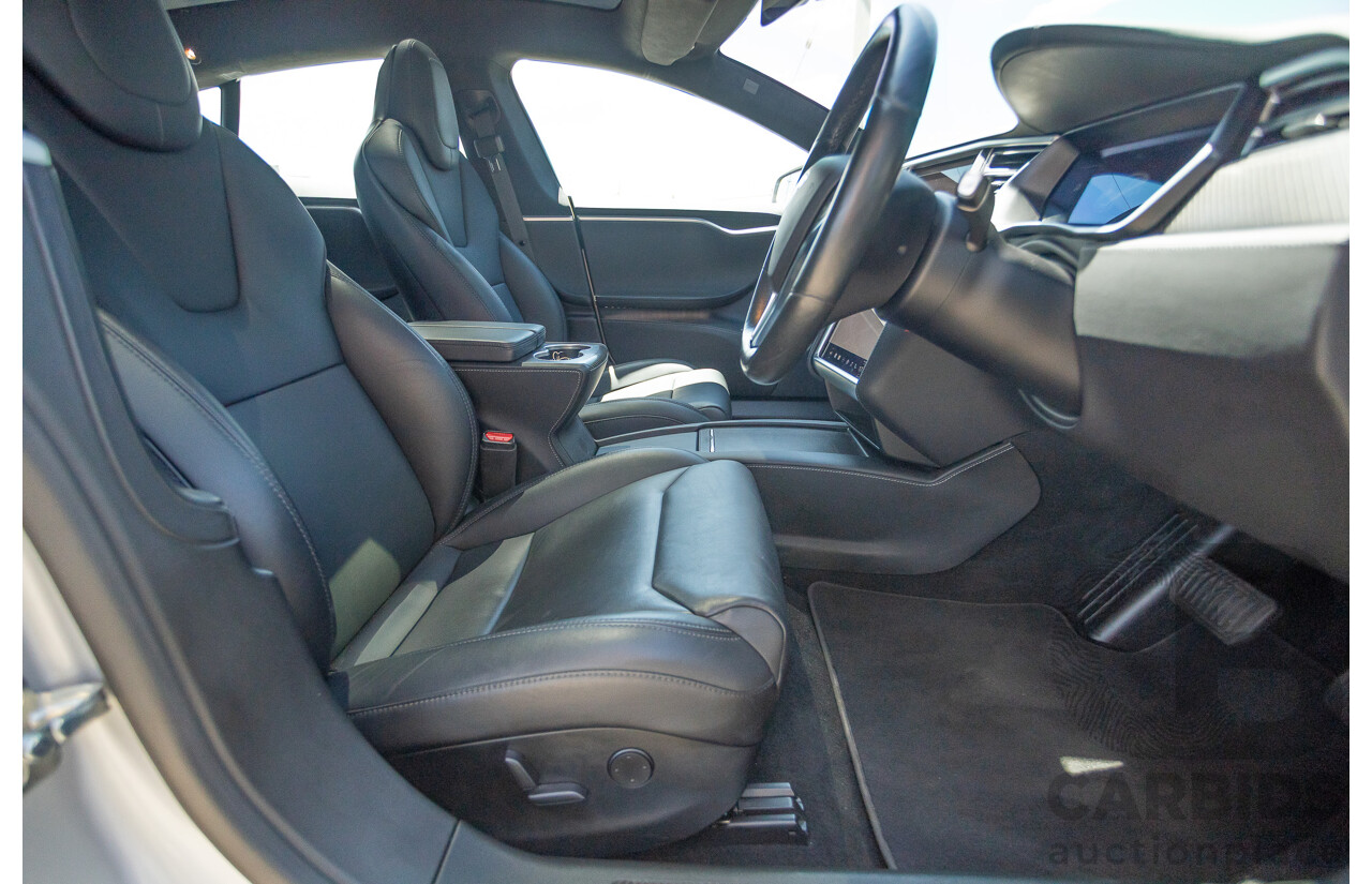 10/2017 Tesla Model S 75D (AWD) MY17 4D Silver Hatchback - Dedicated Electric EV 245kw