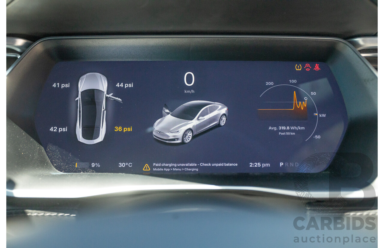 10/2017 Tesla Model S 75D (AWD) MY17 4D Silver Hatchback - Dedicated Electric EV 245kw