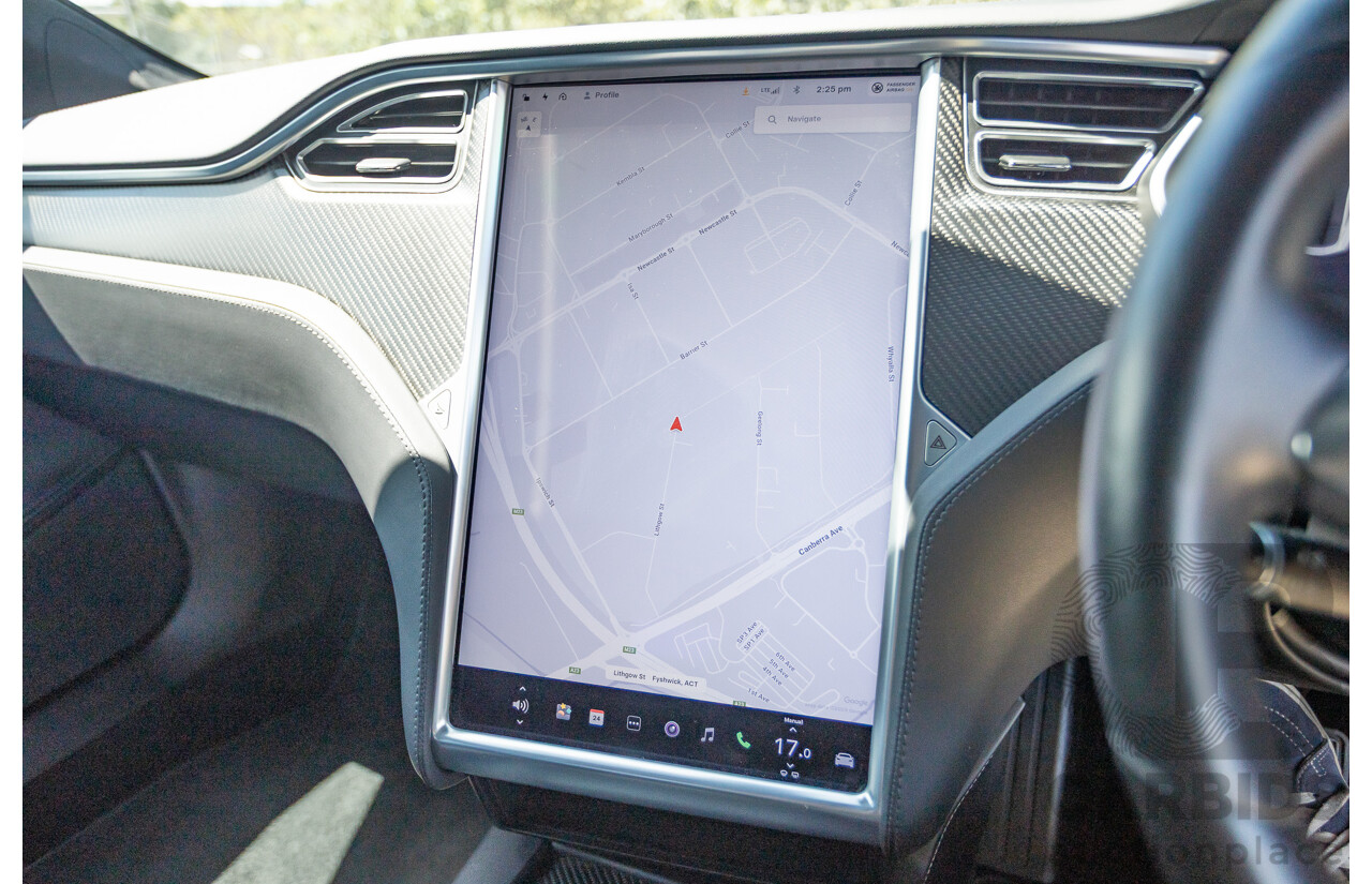 10/2017 Tesla Model S 75D (AWD) MY17 4D Silver Hatchback - Dedicated Electric EV 245kw