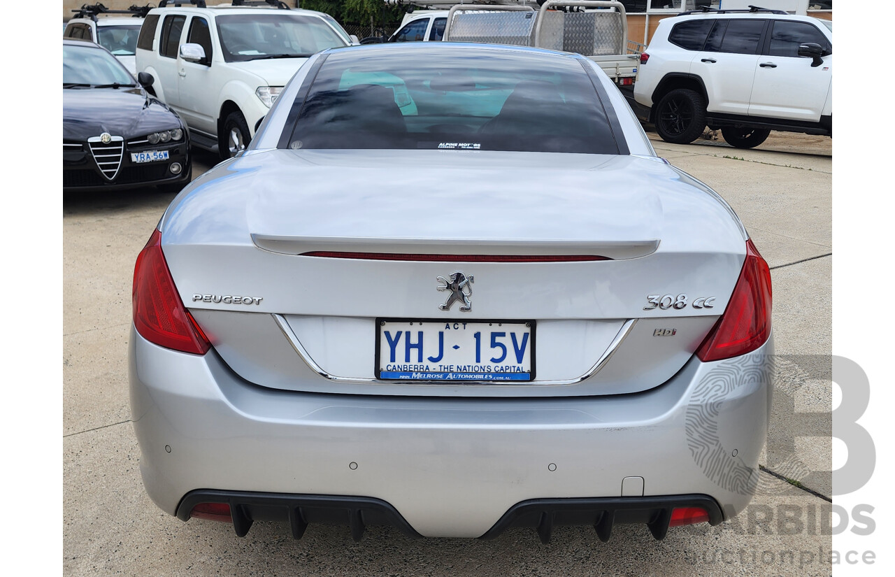 8/2010 Peugeot 308 CC S  2d Cabriolet Silver 2.0L