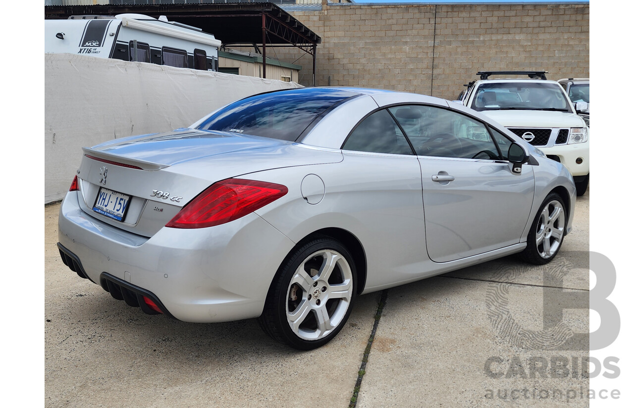 8/2010 Peugeot 308 CC S  2d Cabriolet Silver 2.0L
