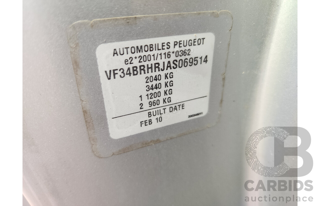 8/2010 Peugeot 308 CC S  2d Cabriolet Silver 2.0L