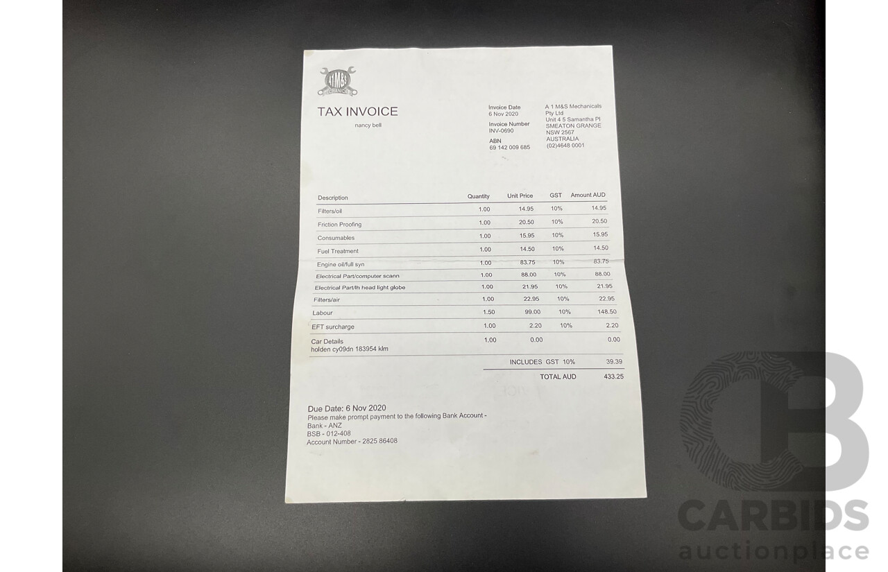 9/2009 Holden Commodore Omega VE MY10 4d Sedan Voodoo Blue Metallic V6 3.0L