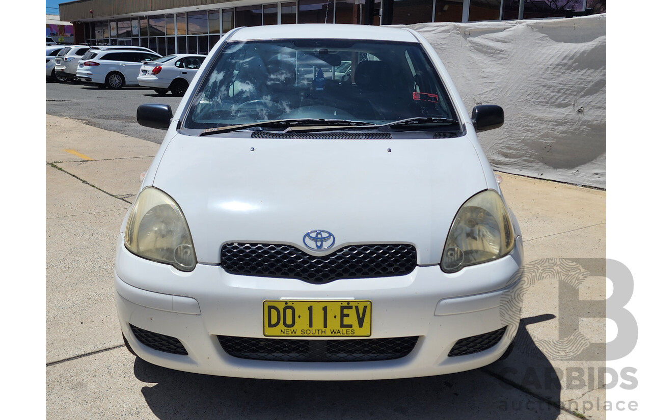 7/2004 Toyota Echo  NCP10R 3d Hatchback White 1.3L
