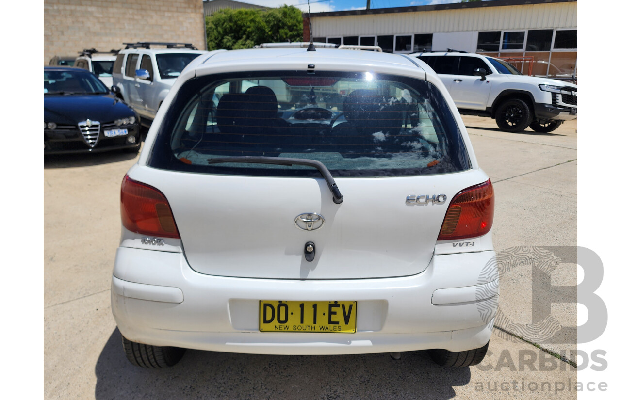 7/2004 Toyota Echo  NCP10R 3d Hatchback White 1.3L