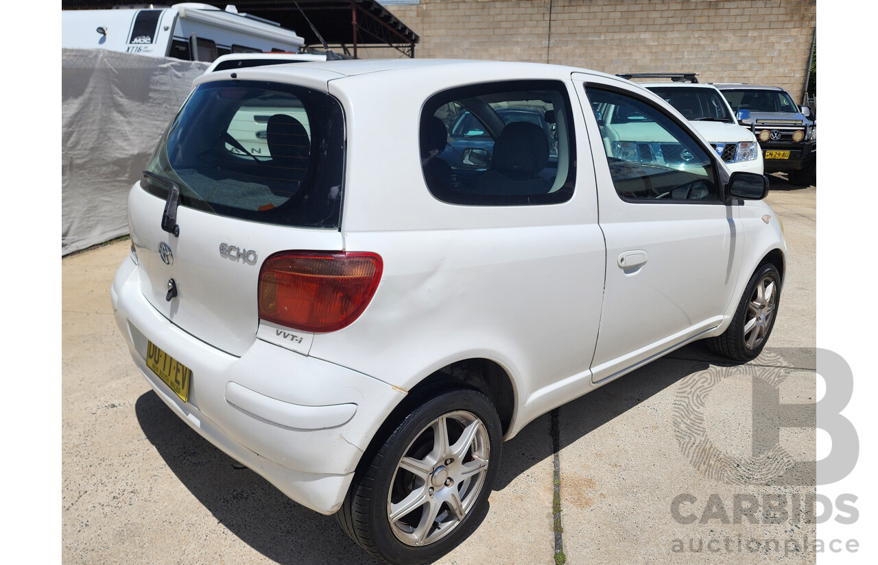 7/2004 Toyota Echo  NCP10R 3d Hatchback White 1.3L