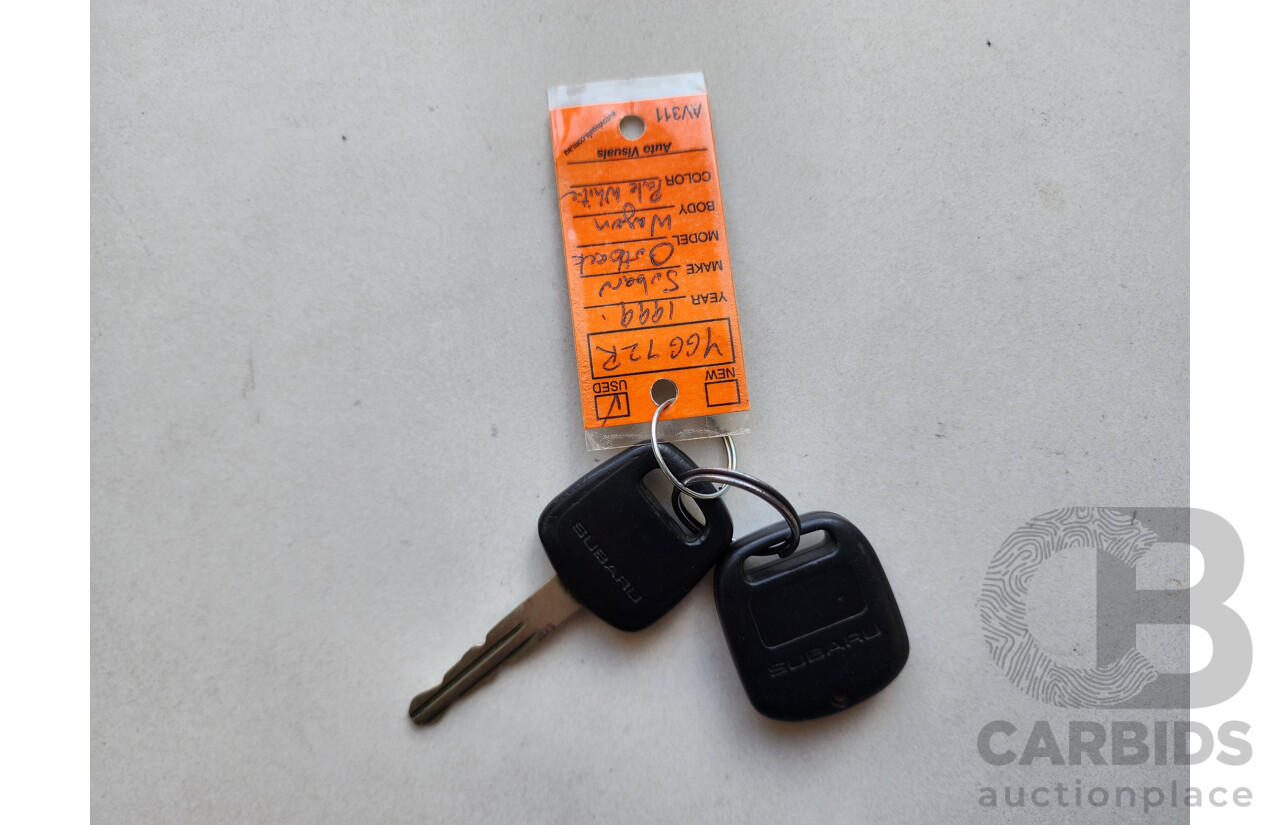 6/1999 Subaru Outback  MY99 4d Wagon White 2.5L