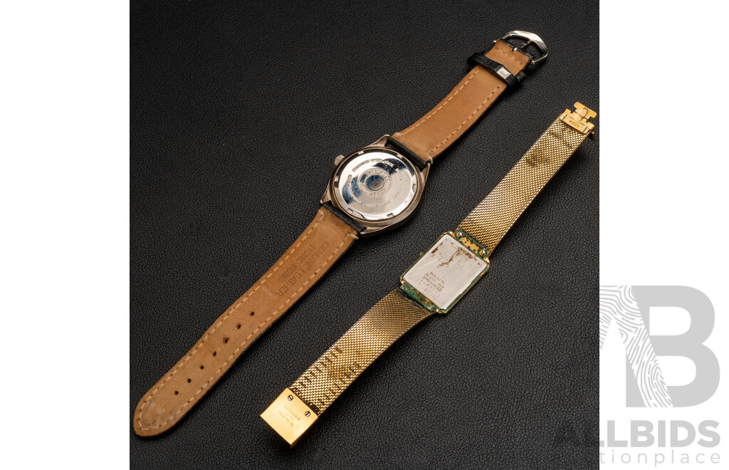 Vintage Lassale Quartz Gold Tone Dress Watch & Watchout Concepts Qantas Watch
