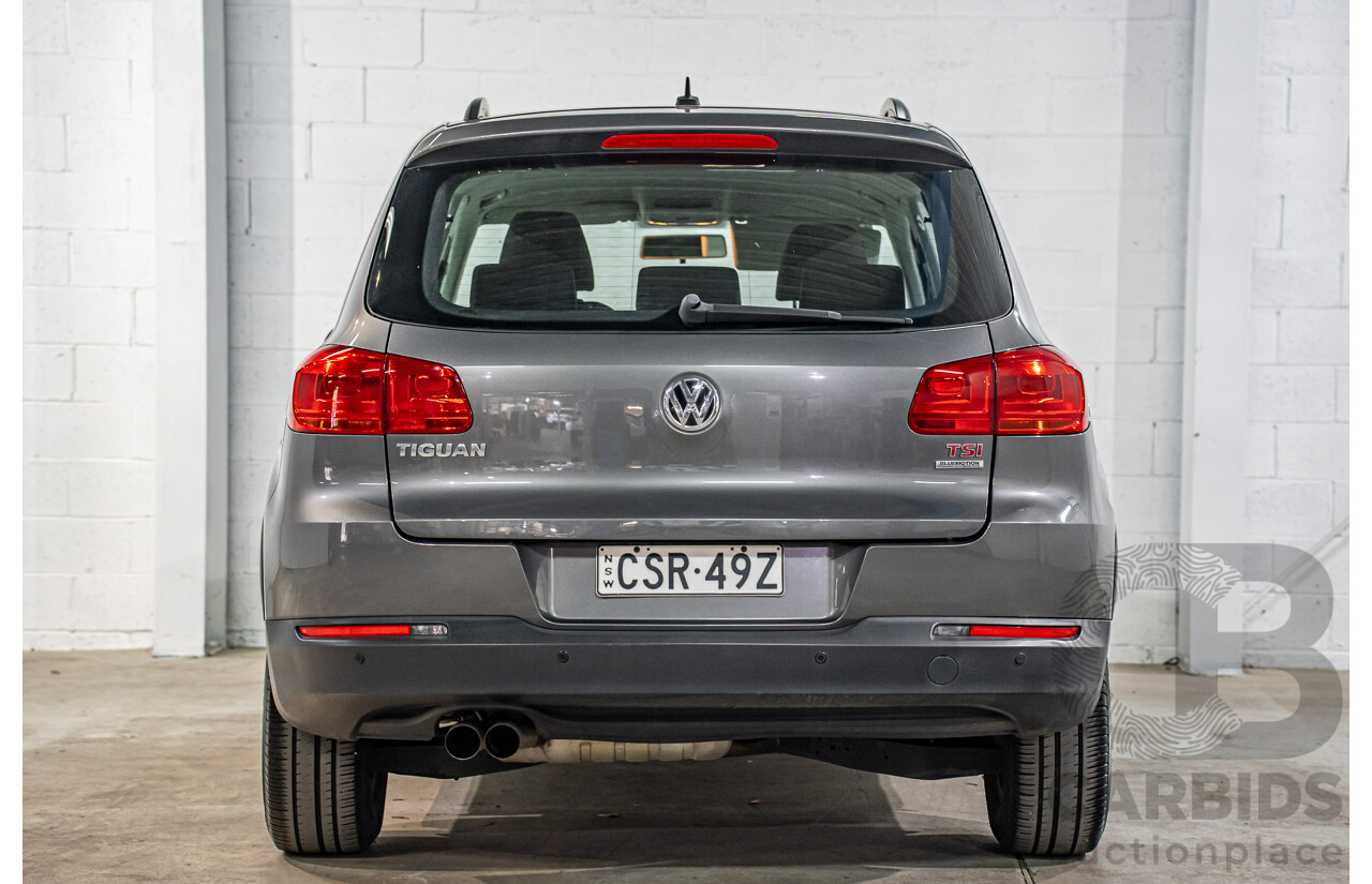 4/2014 Volkswagen Tiguan 118 TSI (4x2) 5NC MY14.5 4d Wagon Pepper Grey Metallic Twincharged 1.4L