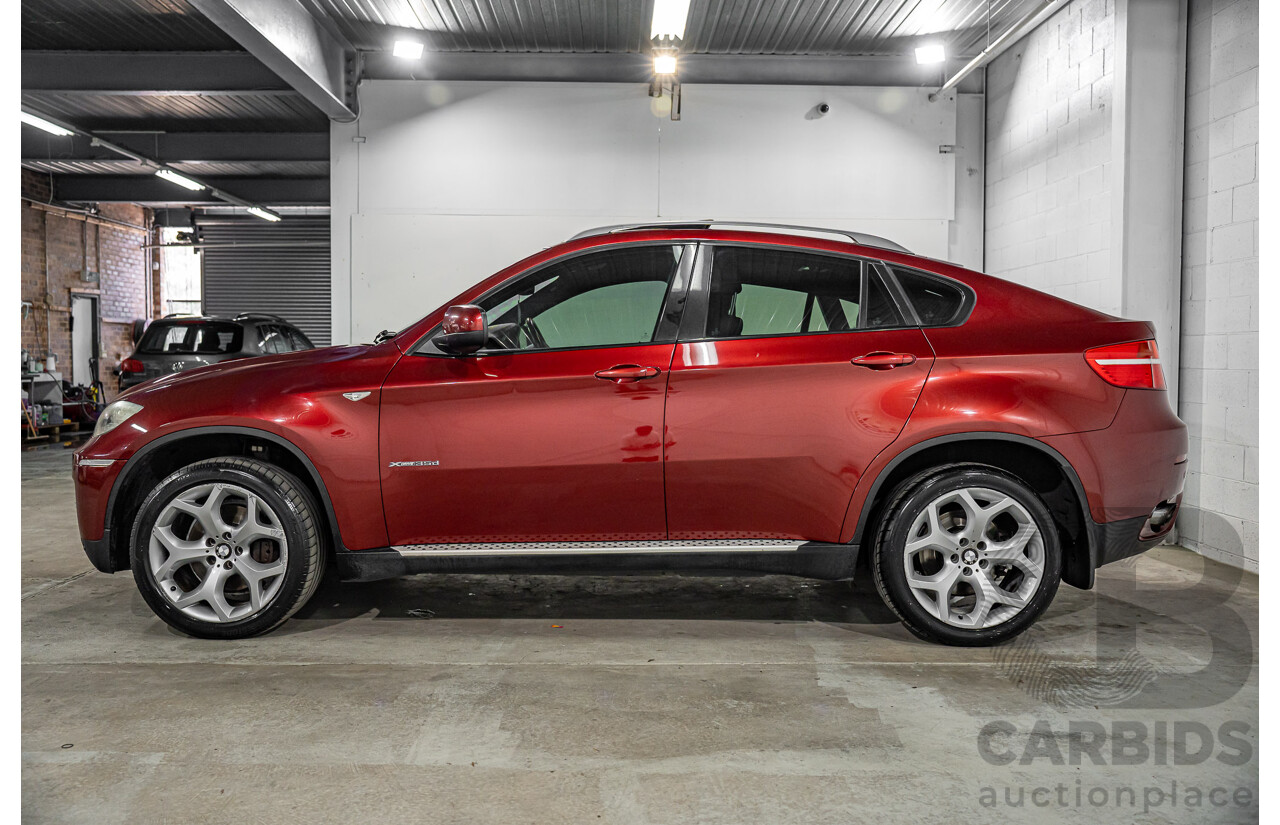 10/2009 BMW X6 xDrive35d E71 4d Coupe Vermillion Red Metallic Turbo Diesel 3.0L