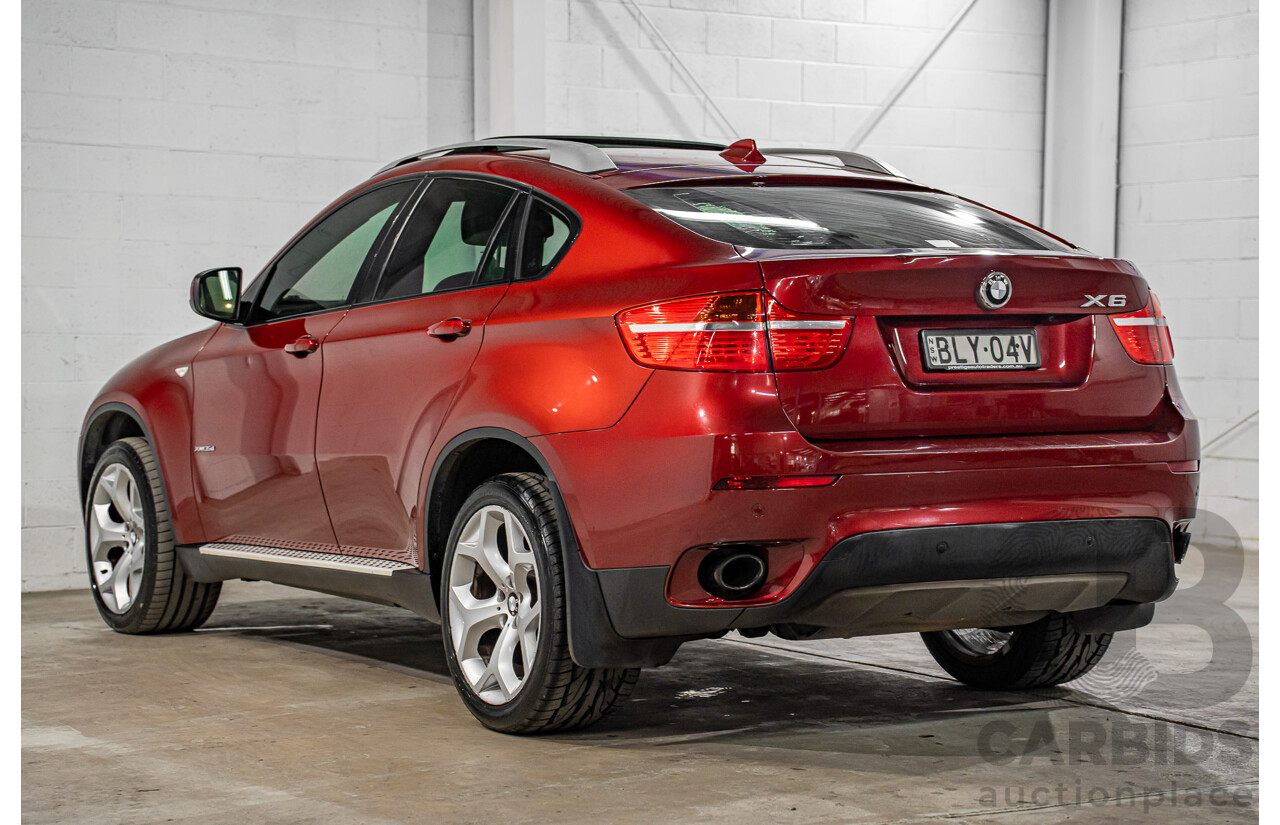 10/2009 BMW X6 xDrive35d E71 4d Coupe Vermillion Red Metallic Turbo Diesel 3.0L