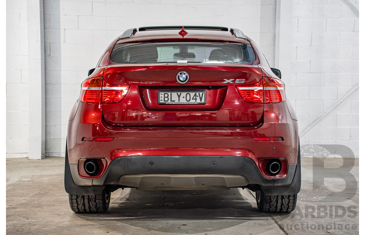 10/2009 BMW X6 xDrive35d E71 4d Coupe Vermillion Red Metallic Turbo Diesel 3.0L