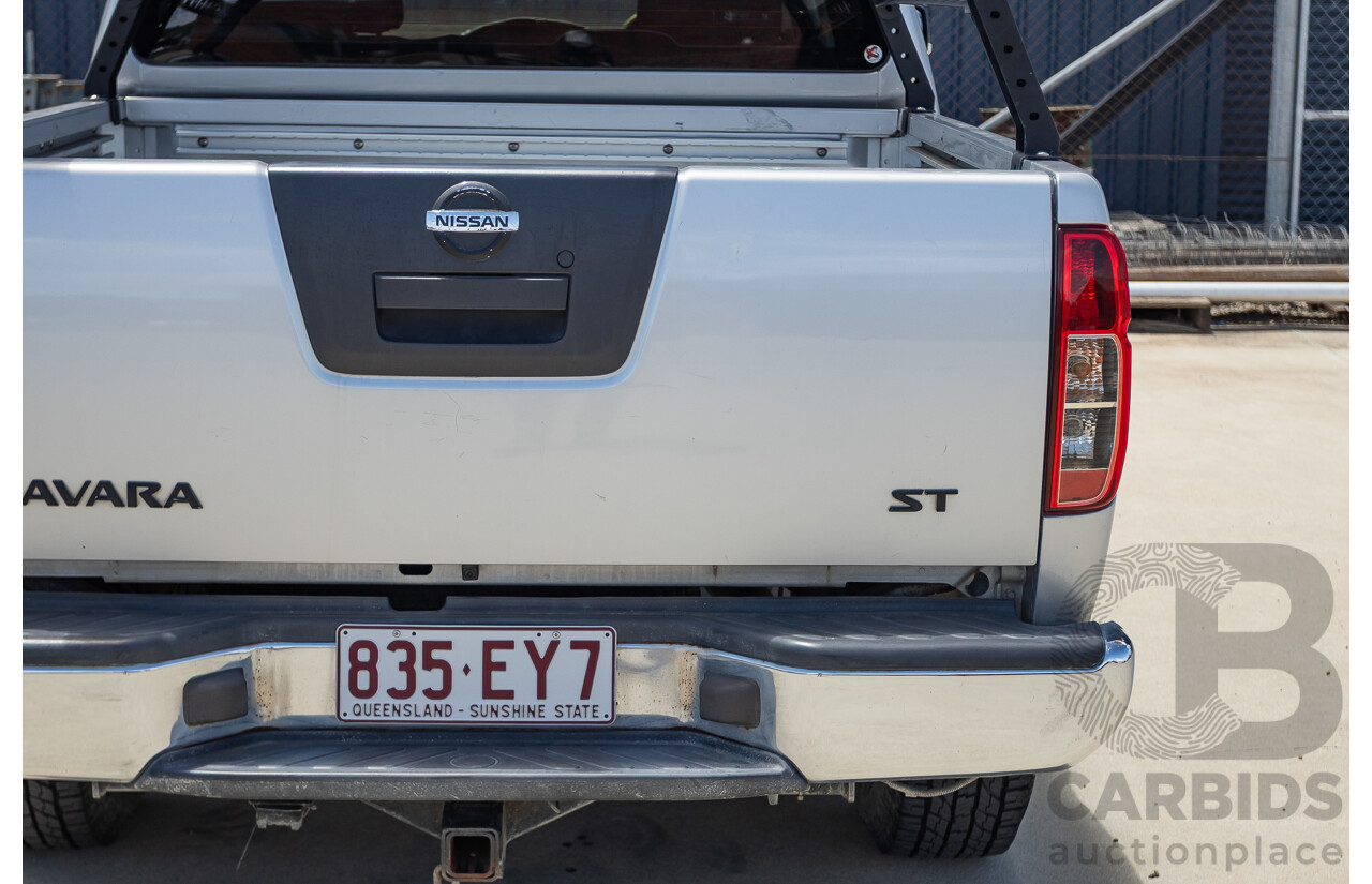 10/2012 Nissan Navara ST (4x4) D40 Dual Cab P/Up Silver Lightning Turbo Diesel 2.5L