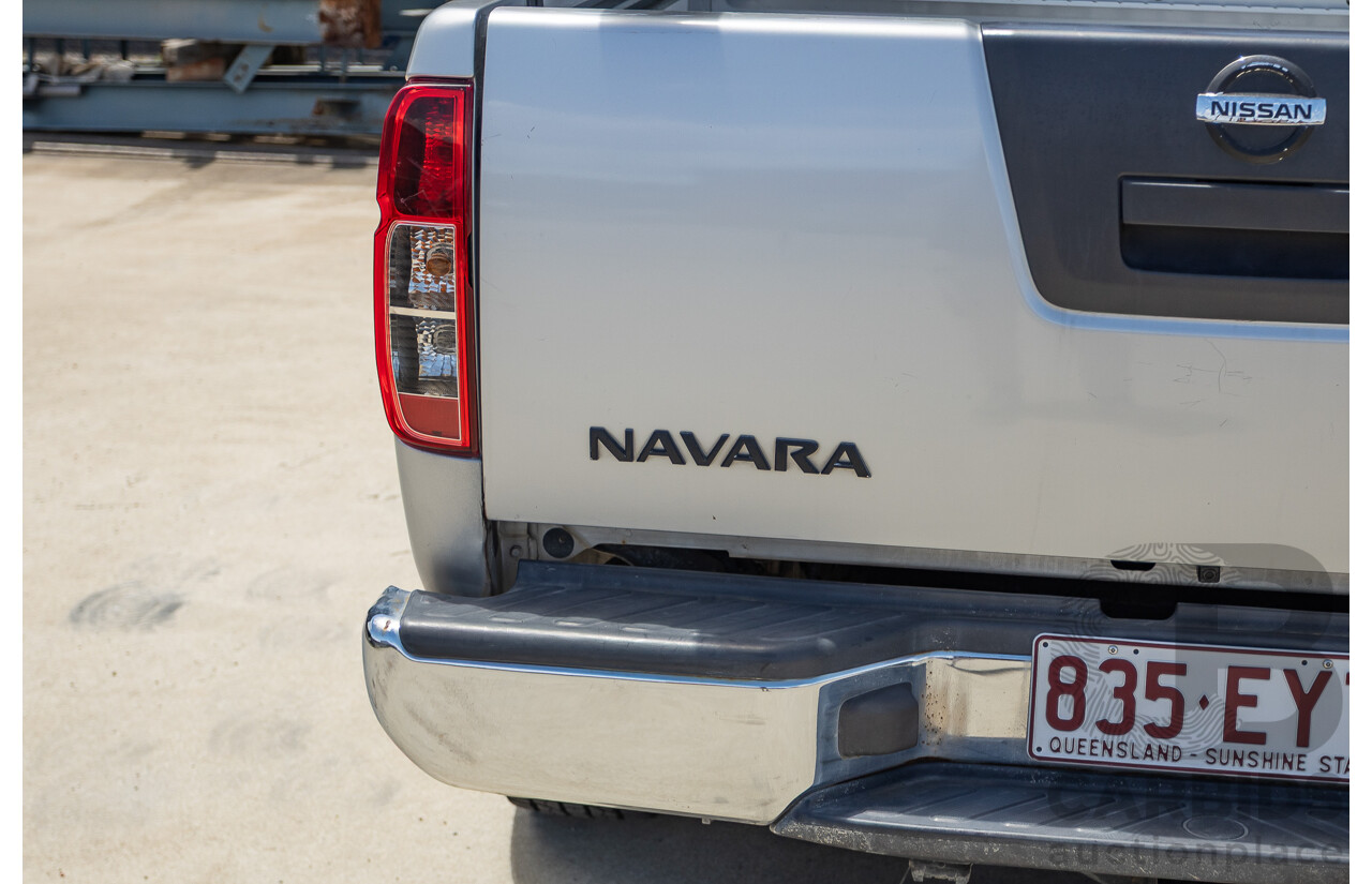 10/2012 Nissan Navara ST (4x4) D40 Dual Cab P/Up Silver Lightning Turbo Diesel 2.5L