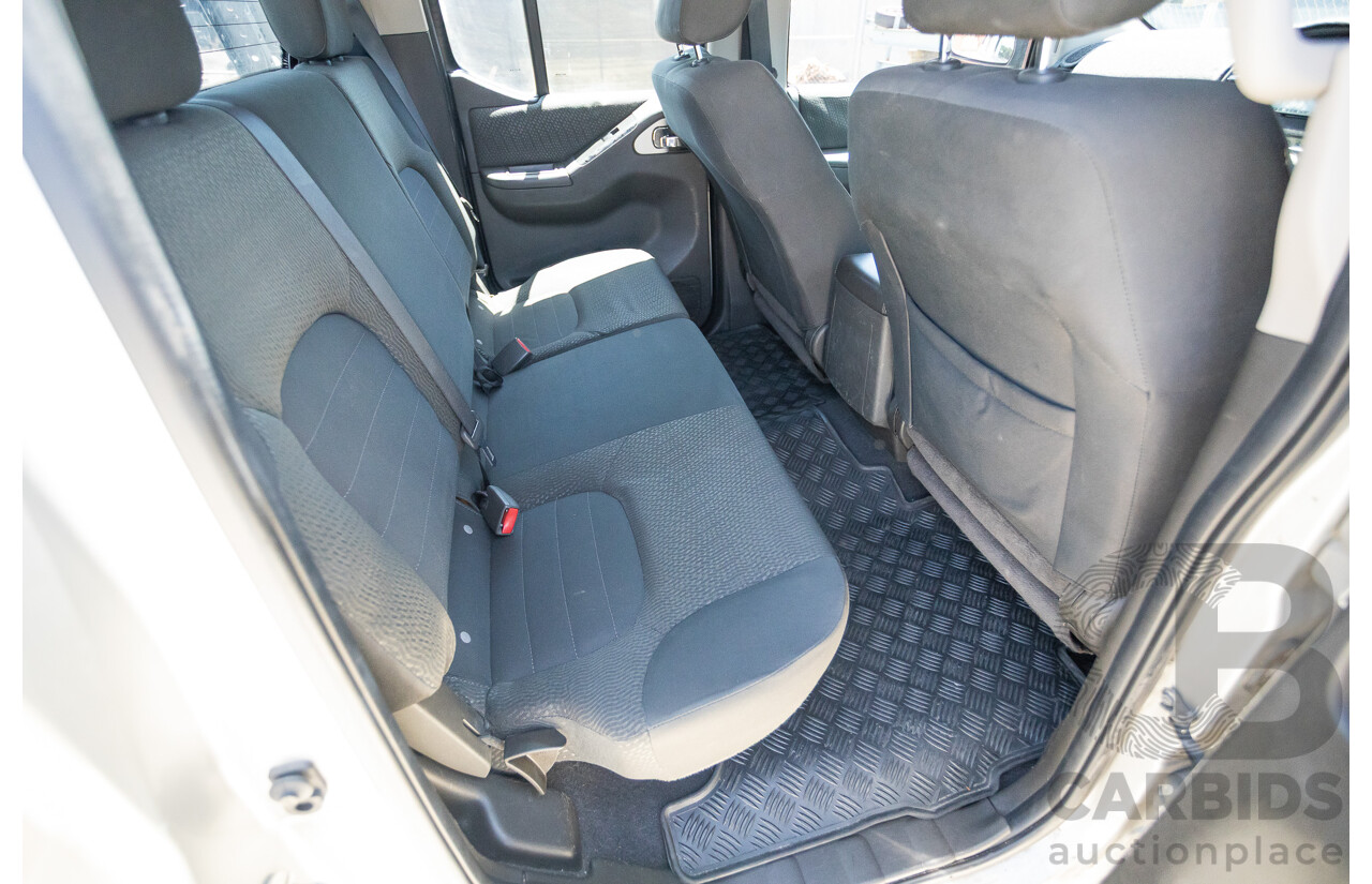 10/2012 Nissan Navara ST (4x4) D40 Dual Cab P/Up Silver Lightning Turbo Diesel 2.5L