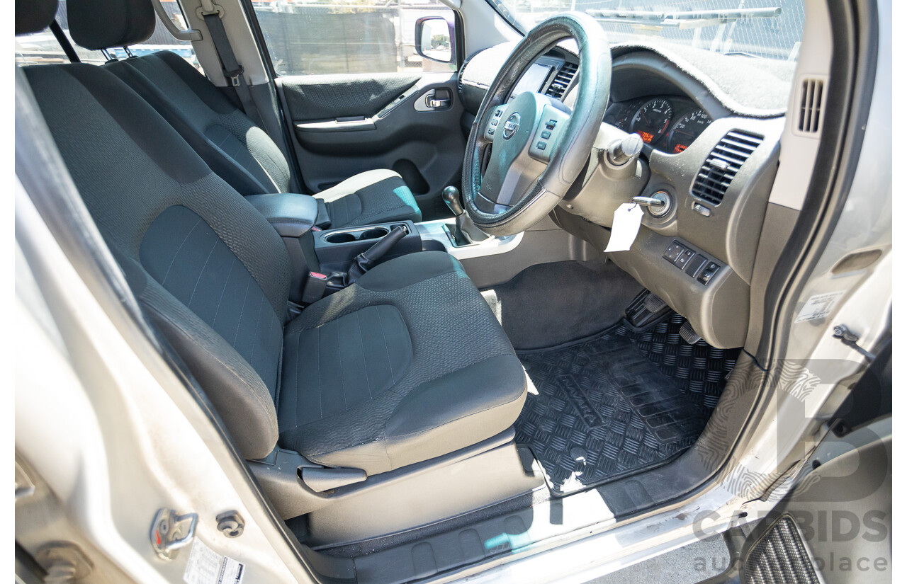 10/2012 Nissan Navara ST (4x4) D40 Dual Cab P/Up Silver Lightning Turbo Diesel 2.5L