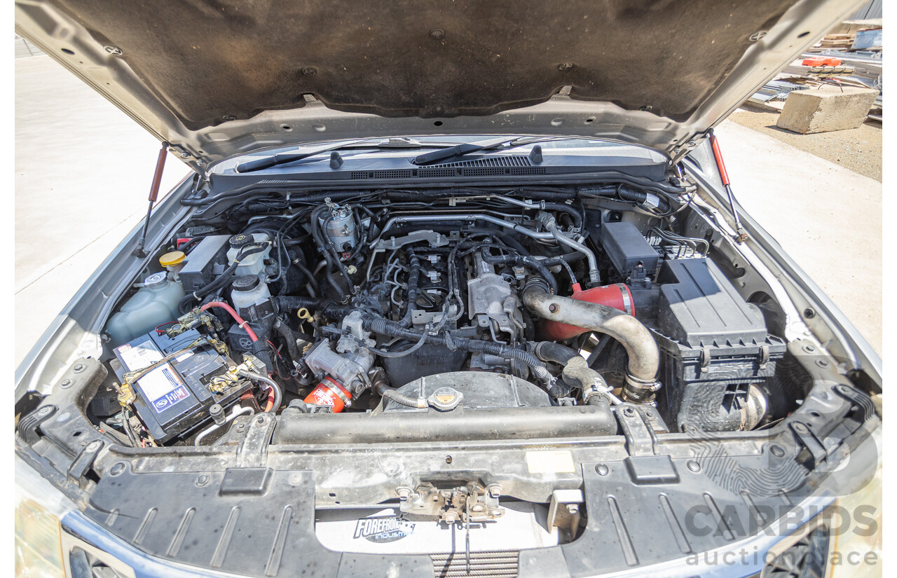 10/2012 Nissan Navara ST (4x4) D40 Dual Cab P/Up Silver Lightning Turbo Diesel 2.5L