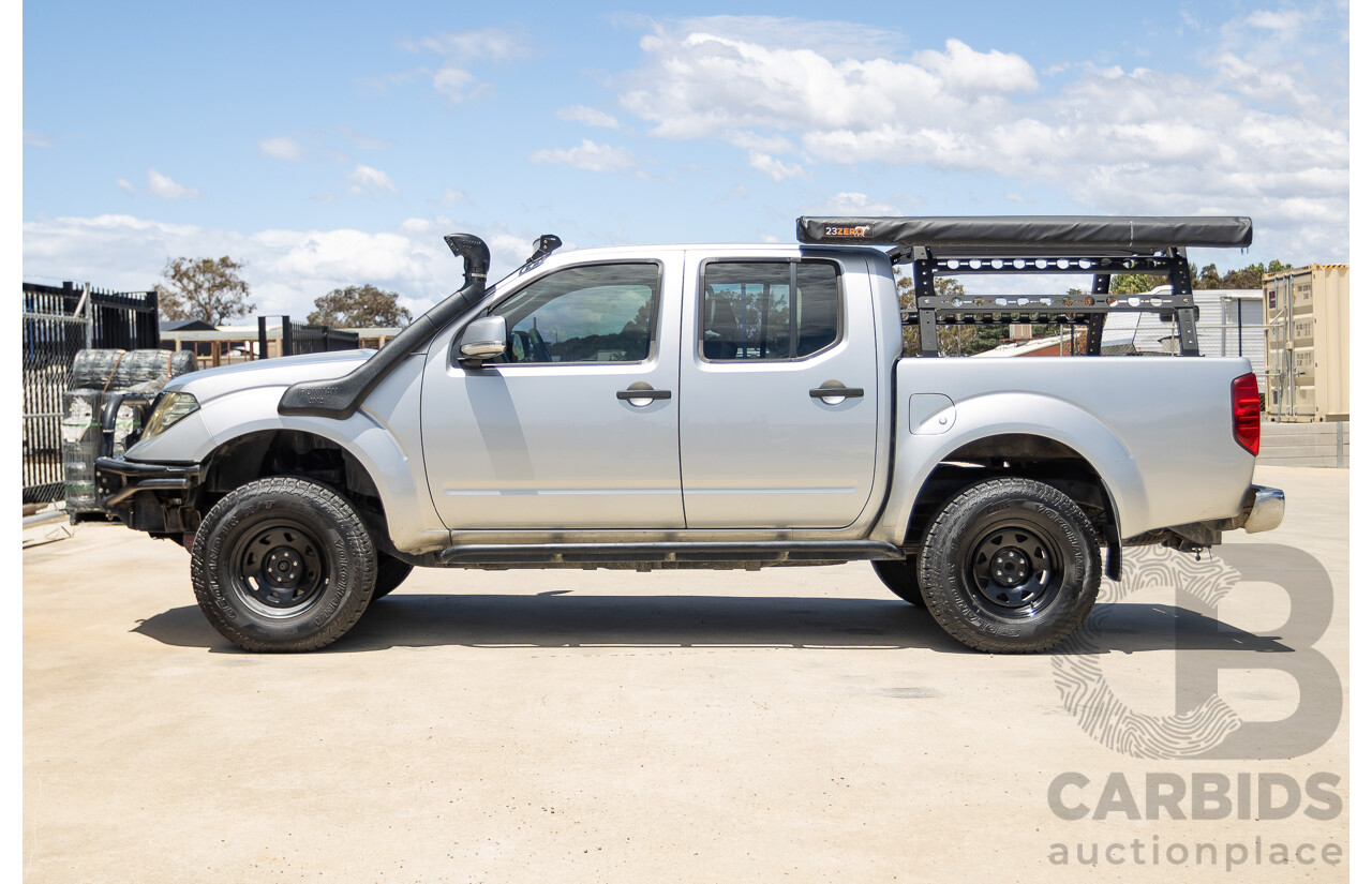 10/2012 Nissan Navara ST (4x4) D40 Dual Cab P/Up Silver Lightning Turbo Diesel 2.5L